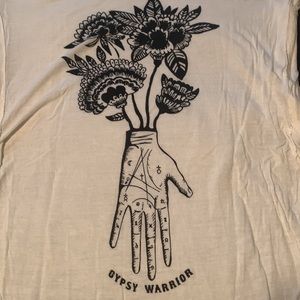 Gypsy Warrior hi-lo tarot flower boho tee